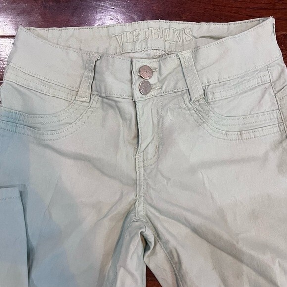 Mint green skinny pants size 5/6 - Picture 7 of 9